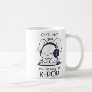 Mug Mignonne lapin lapin lapin ne peut pas vous entend