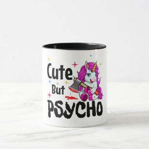 Mug Mignonne Mais Psycho/Unicorne
