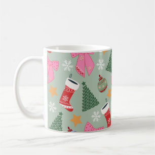 Mug Mignonne Menthe verte de Noël
