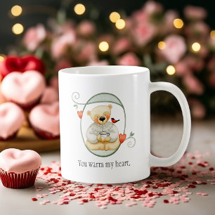 Mug Mignonne Ours Teddy Coeur Chaud Valentine