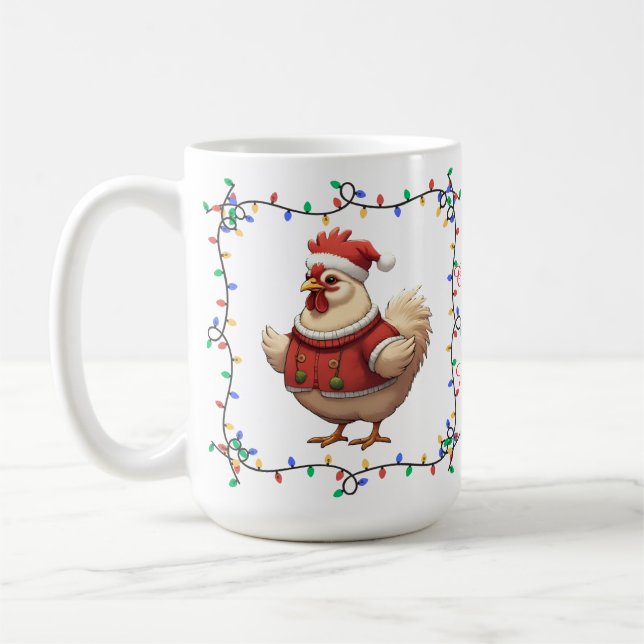 Mug Mignonne pâte de Noël au poulet (Gauche)
