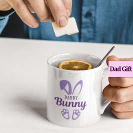 Mug Mignonne Purple Pâques Papa Lapin Lapin Oreilles P