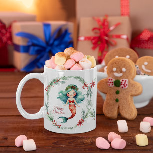 Mug Mignonne sirène de Noël