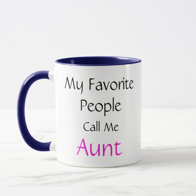 Mug Mignonne Tante Mes Gens Favoris M'Appelent Café Ta (Gauche)