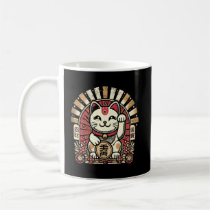 Mug Mignonne Vintage Maneki Neko Lucky Chat, Succès Ar