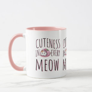 Mug Mignonnerie dans chaque miaulement - Typographie d
