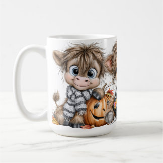 MUG MIGNONS ADORABLES VACHES HIGHLAND D'HALLOWEEN