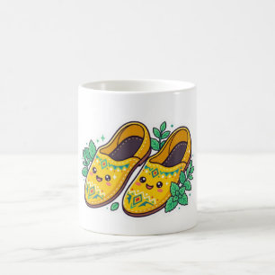 Mug Mignons Babouches Marocains Jaunes Stic Kawaii