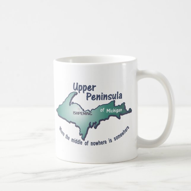 Mug Milieu supérieur de péninsule d'Ishpeming de nulle (Droite)
