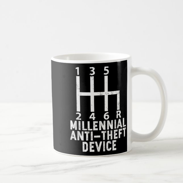 Mug Millennial Anti Theft Device _ Funny Stick Shift  (Droite)