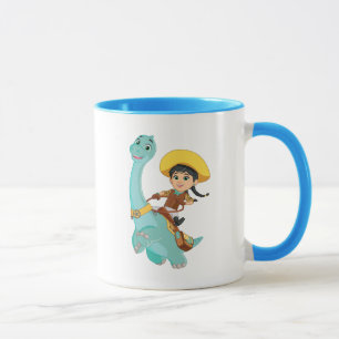 Mug Min & Clover   Joyeux Cowgirl & Brontosaurus Ride