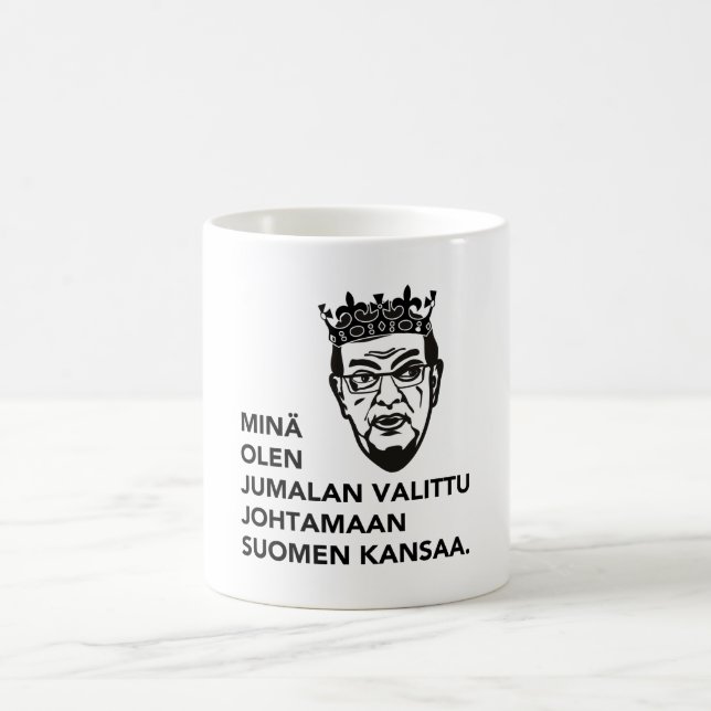 Mug Minä olen le kansaa johtamaan de Suomen de valittu (Centre)
