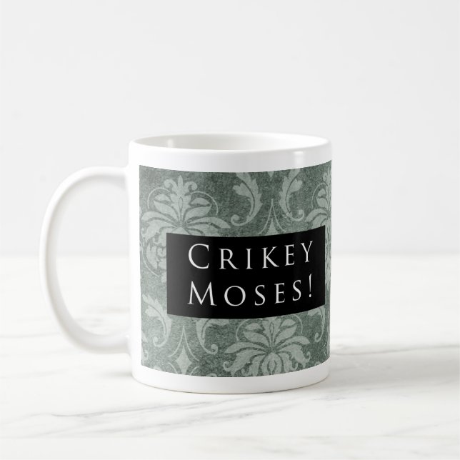 Mug Mince alors Moïse ! Noir de motif (Gauche)