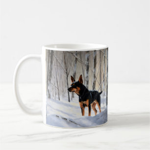 Mug Mince Pinscher Laisser Neige Noël