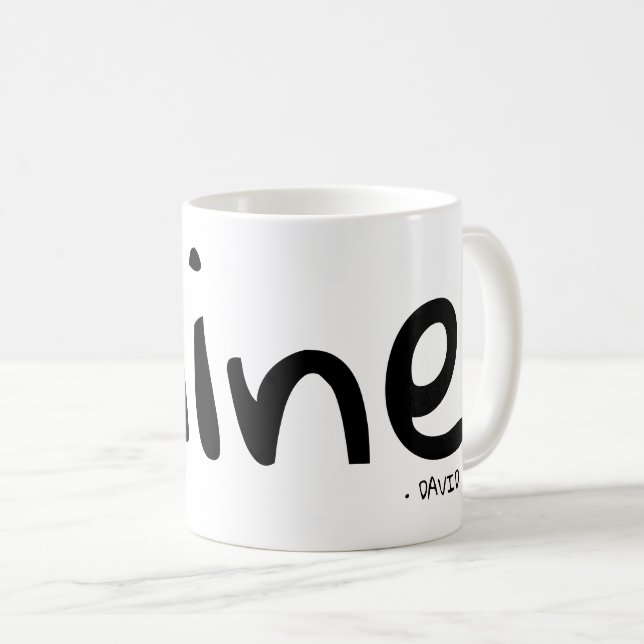 Mug Mine | personnalisé avec le nom (Devant droit)