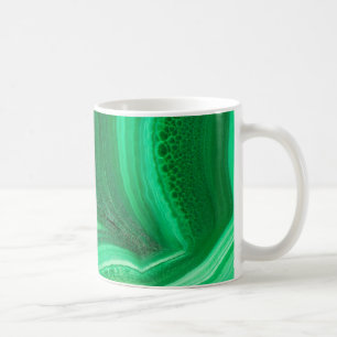 Mug Minéral de Malachite vert brillant