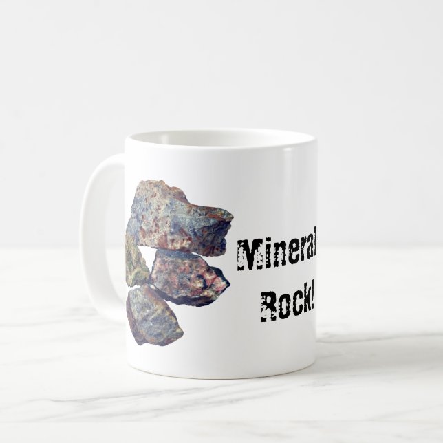 Mug Minerals Rock Collecteurs amusants (Devant gauche)