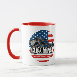MUG MINEUR DE CHARBON RAMPANT