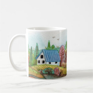 Mug Mini Farmland Lakescape