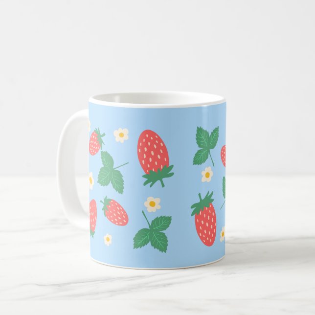 Mug Mini Fleur de Fraisier (Devant gauche)