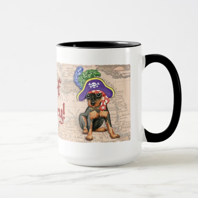 Mug Miniature Pinscher Pirate (Droite)
