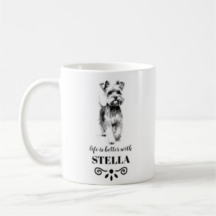 Mug Miniature Schnauzer Life est meilleur Nom de chien