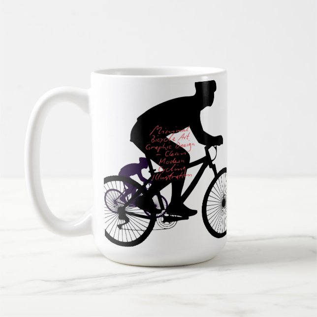 Mug Minimal Bicycle Art (Gauche)