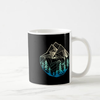 Mug Minimal Mountains Geometry Outdoor Hiking 