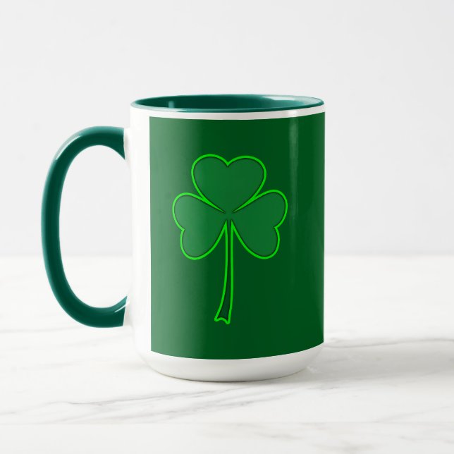 Mug Minimal Shamrock St Patrick’s Day Shirt – caneca (Gauche)