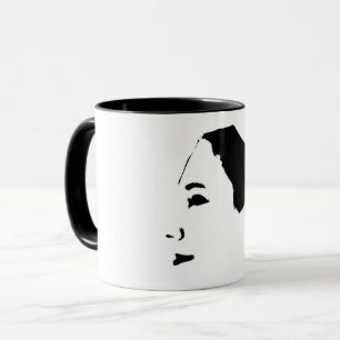 Mug Minimalisme Dessin Dessin Femme Lady Girl Face