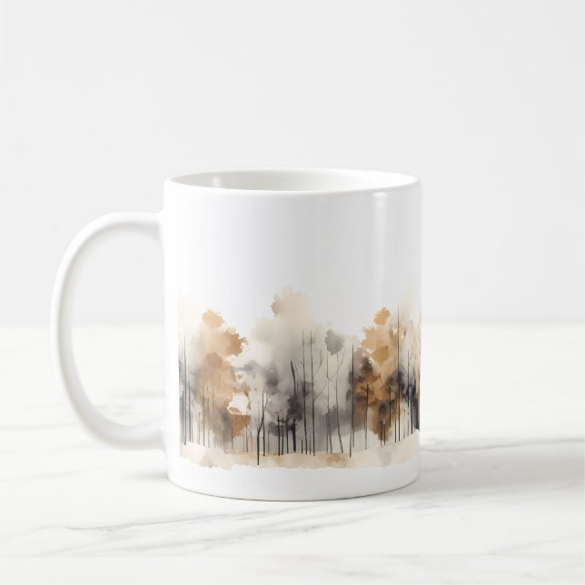 Mug Minimalist Painting Forest (Gauche)