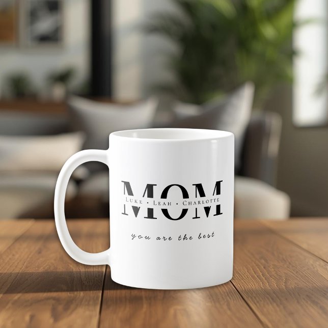 Mug Minimalist Personalized Mom Name Gift (Créateur téléchargé)