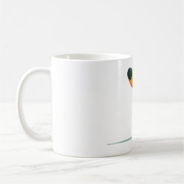 Mug Minimalist Woman and Dog Illustration Gift for Dog