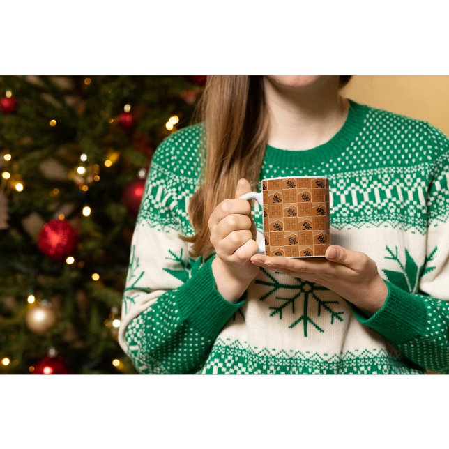 Mug Minimaliste Abstrait Terracotta Mountain & Botanic (Créateur téléchargé)