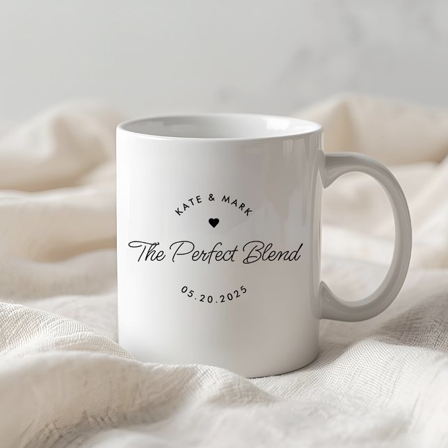 Mug Minimaliste Cadeau de mariage pour jeunes mariés T (Créateur téléchargé)