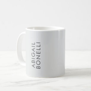 Mug Minimaliste moderne professionnel nom simple propr