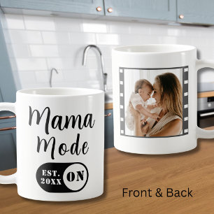Mug Minimaliste Photo Maman Année Est Mode MAMAN Activ