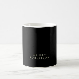 Mug Minimaliste Professionnel Moderne Simple Nom Perso