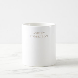 Mug Minimaliste Professionnel Moderne Simple Nom Propr