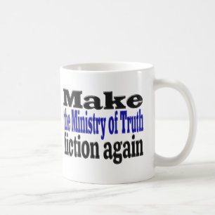 Mug Ministère de la Vérité Faux News noir et bleu moit