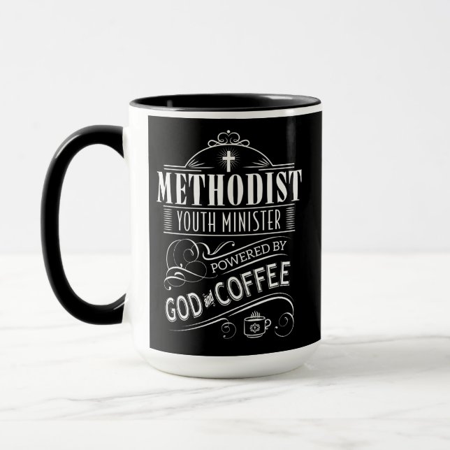 Mug Ministre méthodiste de la jeunesse, actionné par (Gauche)