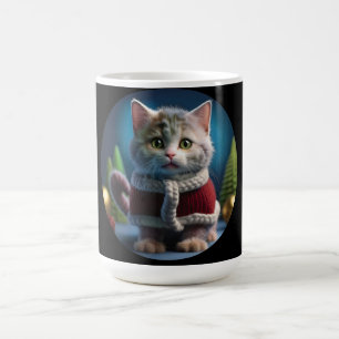 Mug Minskin Kitten Dans Une tenue de Noël