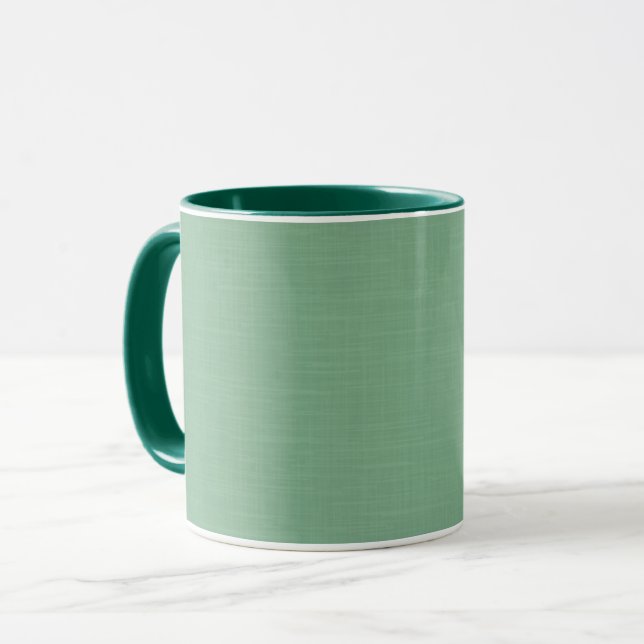 Mug Mint vert solide texturé (Devant gauche)