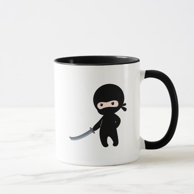 Mug Minuscule Ninja en colère (Droite)