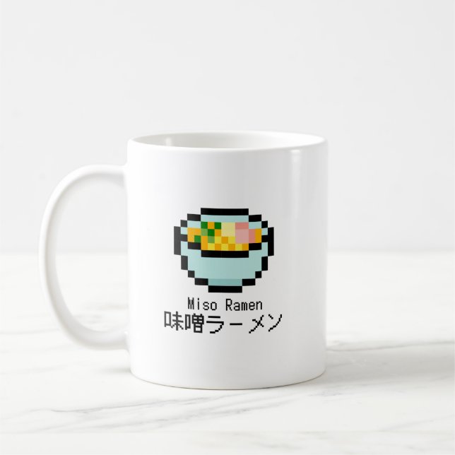 Mug Miso Ramen Retro Pixel Art (Gauche)