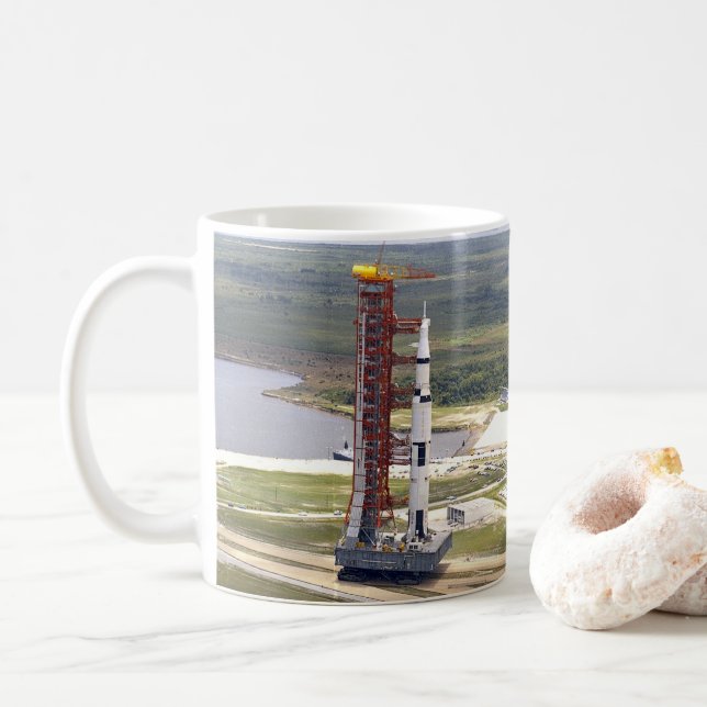 Mug Mission Apollo 11 à l'anniversaire de la Lune (Avec donut)