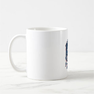 Mug Mission de nuit patriotique Loup patriote Inspiré