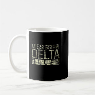Mug Mississippi Delta Blues Vintage Retro Distressed T
