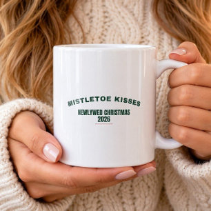 Mug Mistletoe Baisers Nouvellement Mariés Noël 202