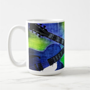 Mug mit dreckigen E-Gitarren Kaffeetasse